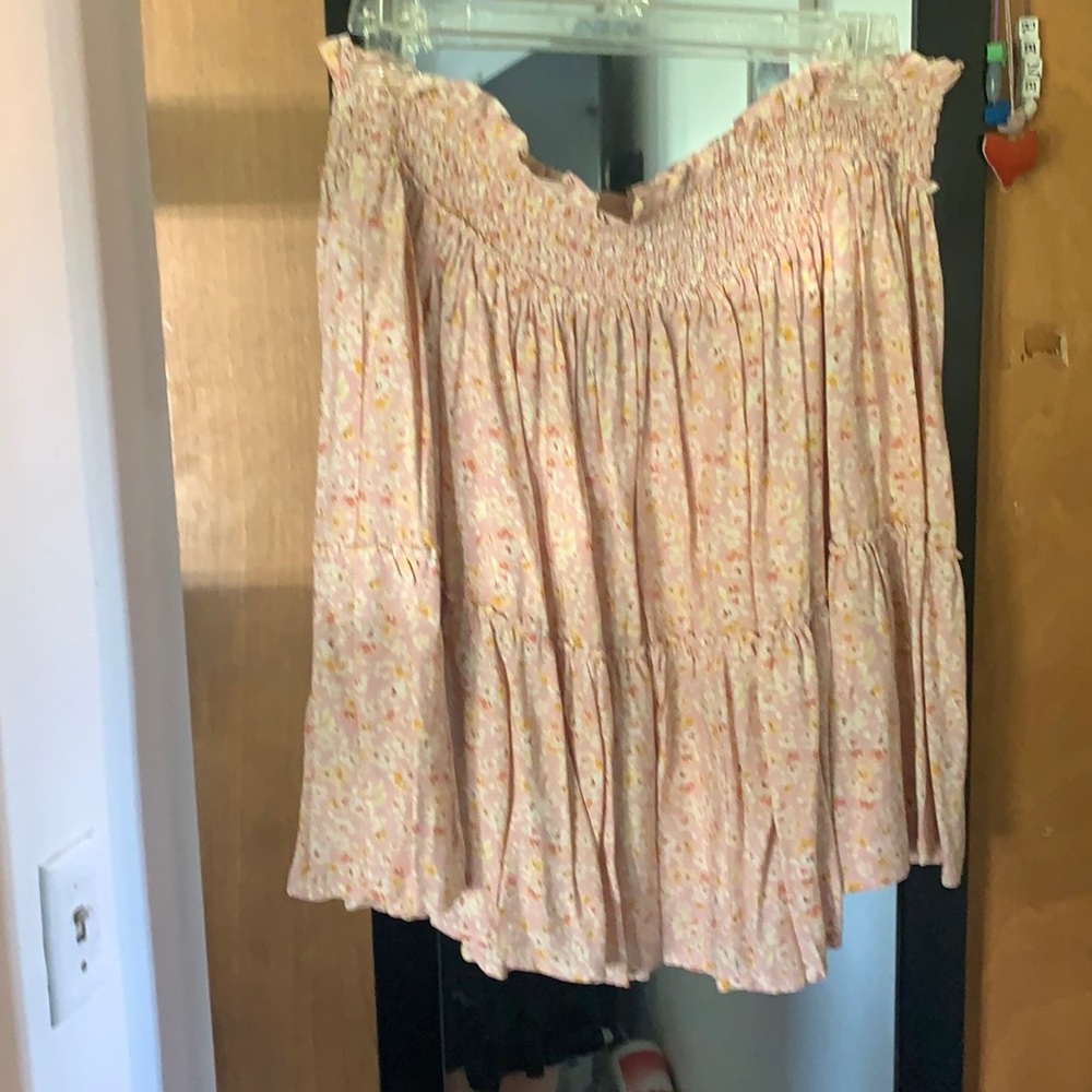 Floral mini skirt